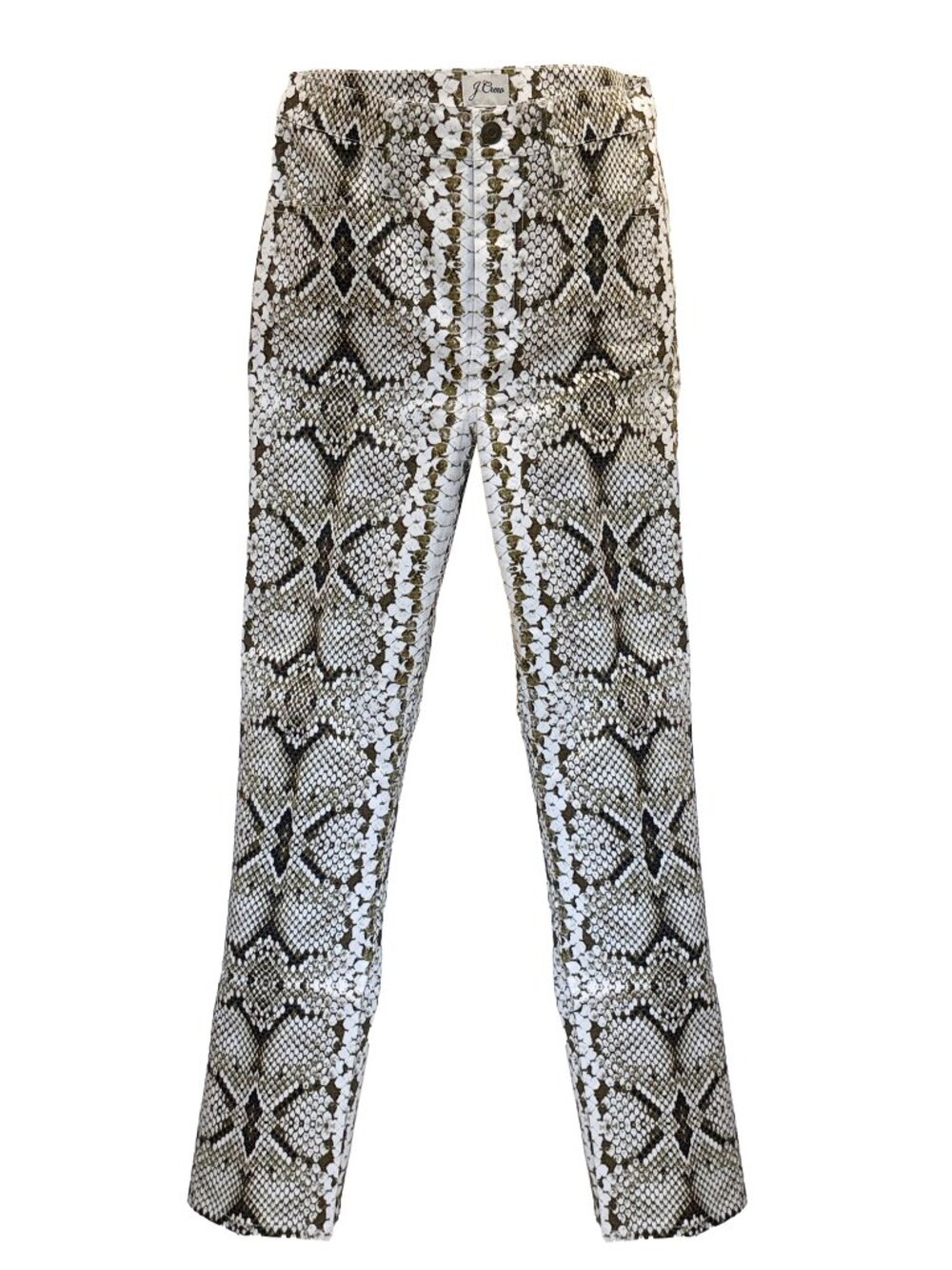 J.Crew Cotton Snakeskin Print Straight Leg Pants | NWT | Size 28